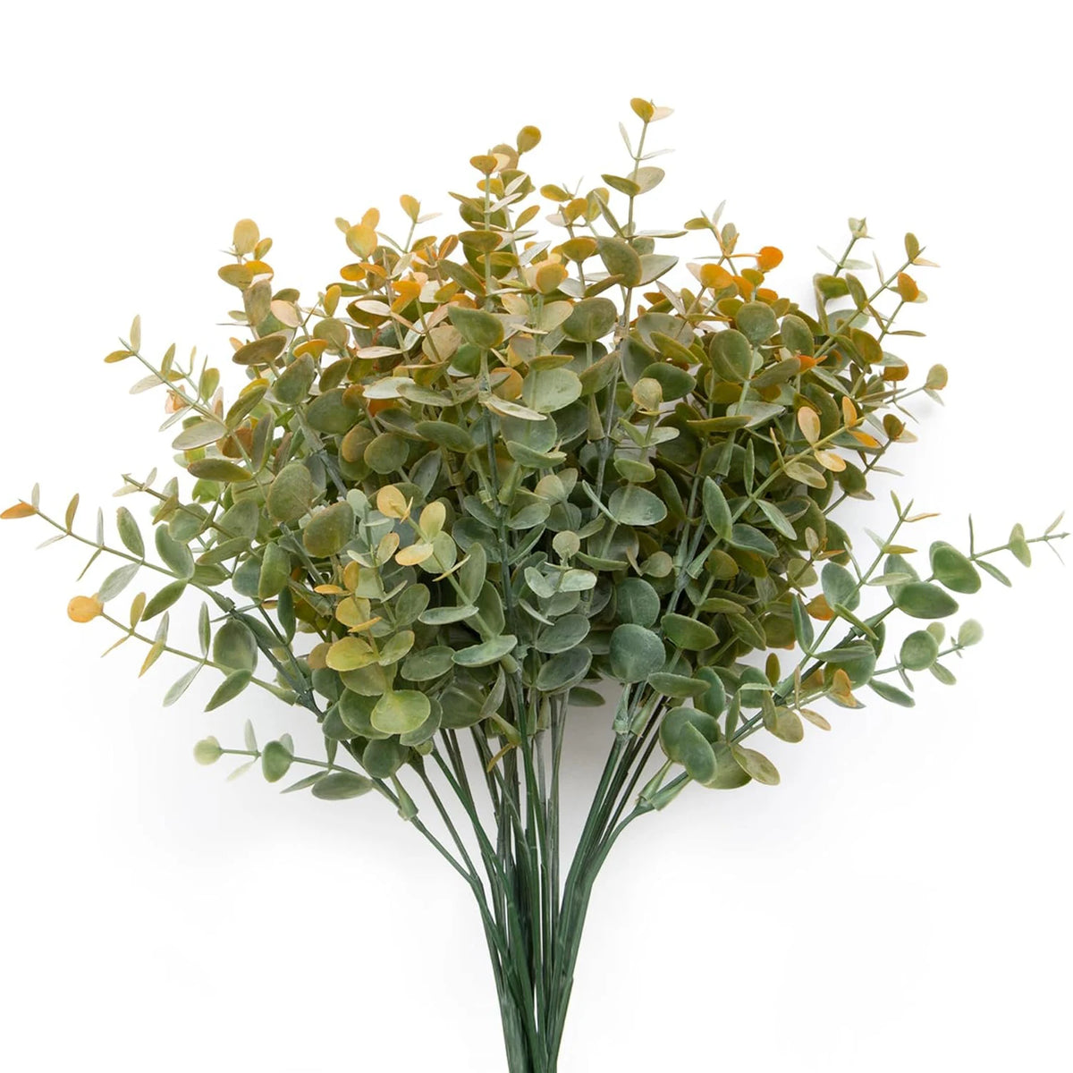Artificial Rose & Eucalyptus Stem – 13.4 in (34 cm) Faux Flower Branch for Home, Wedding, Bridal & Party Decor