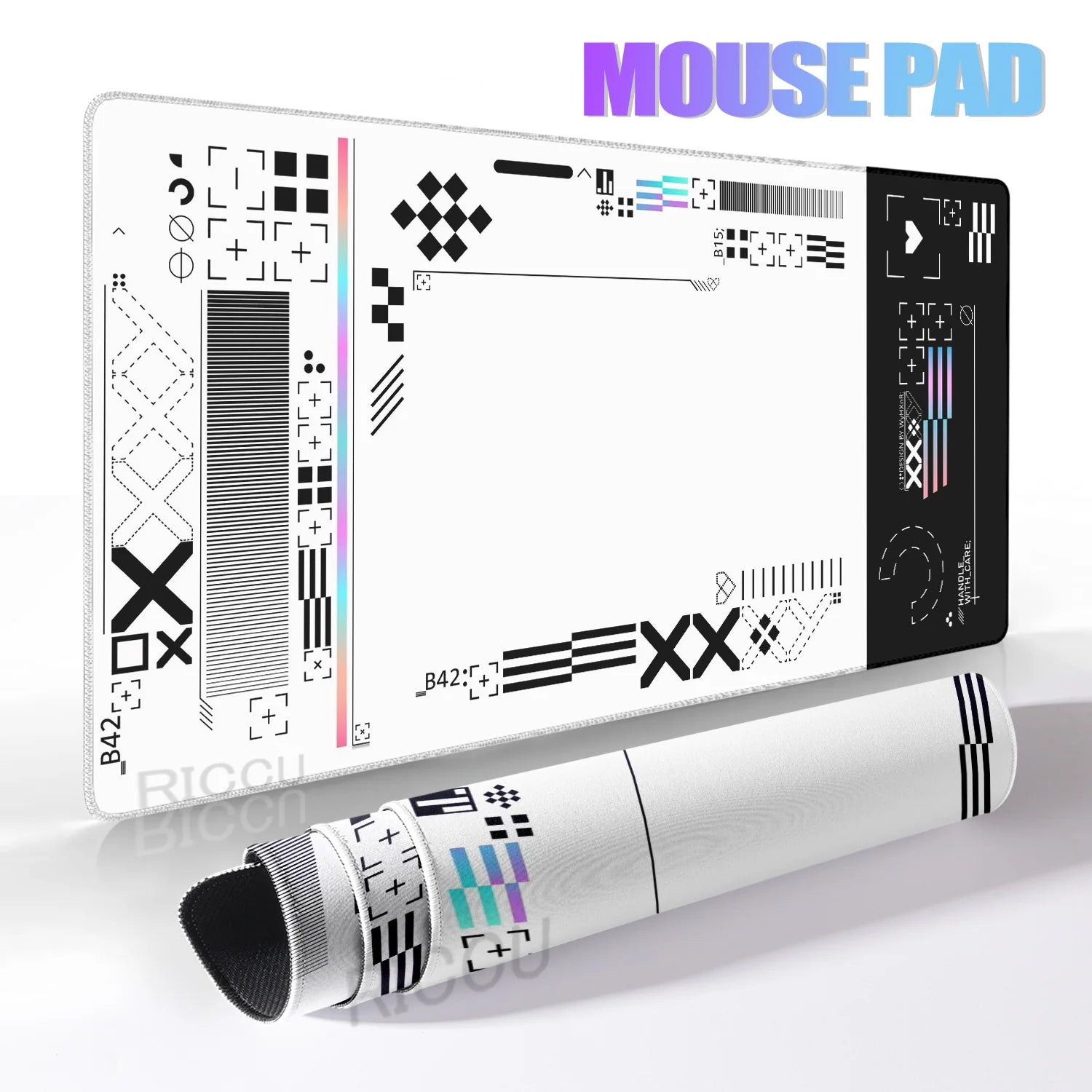 XXL Gaming Mouse Pad Desk Mat 40 x 90 cm (15.7 x 35.4 in) Rubber Anti-Slip Extended Mousepad for Keyboard & PC
