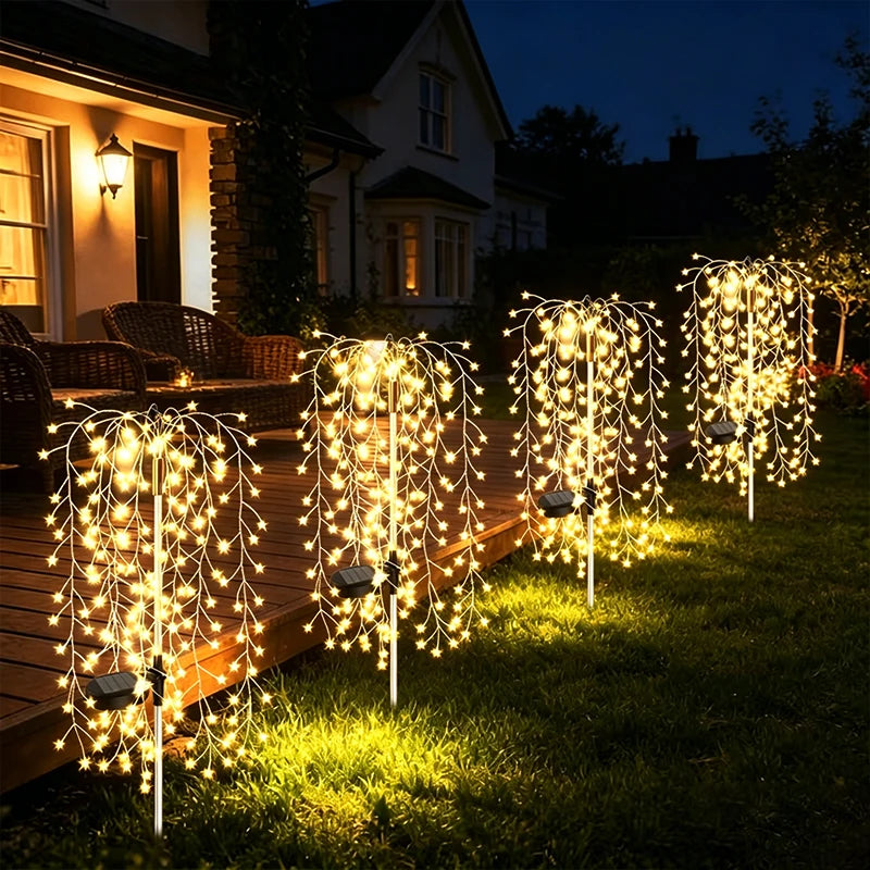 Firework Solar LED Garden Lights Waterproof Outdoor Fairy Lights for Patio, Pathway & Yard