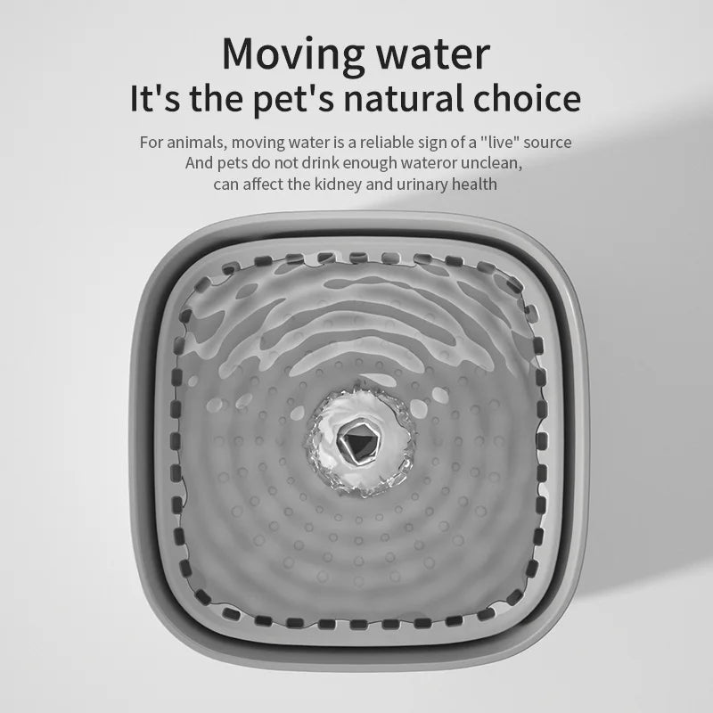 3L (0.79 gal) Cat Water Fountain — USB Electric Silent Auto-Recirculating Pet Water Dispenser with Filter