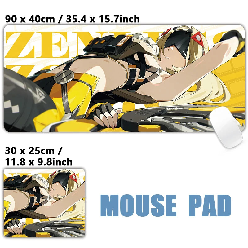 XXL Anime Gaming Mouse Pad – Hoshimi Miyabi & Evelyn Ellen Desk Mat, Large Keyboard Mousepad with Non-Slip Silicone Base