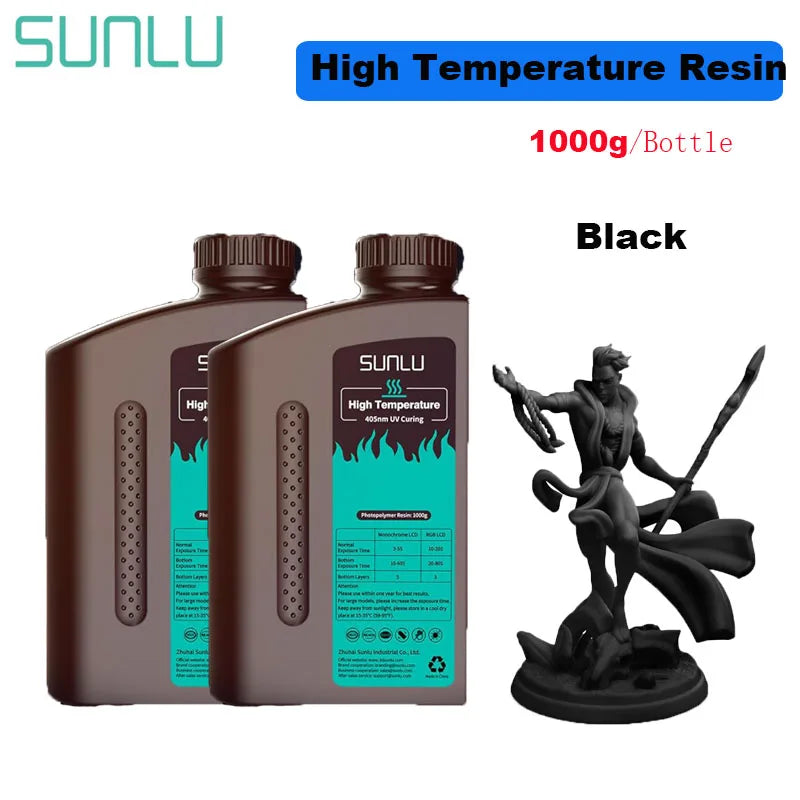 2KG 405nm UV 3D Printer Resin – Nylon-Like, High-Toughness & High-Temperature for SLA DLP LCD Printers