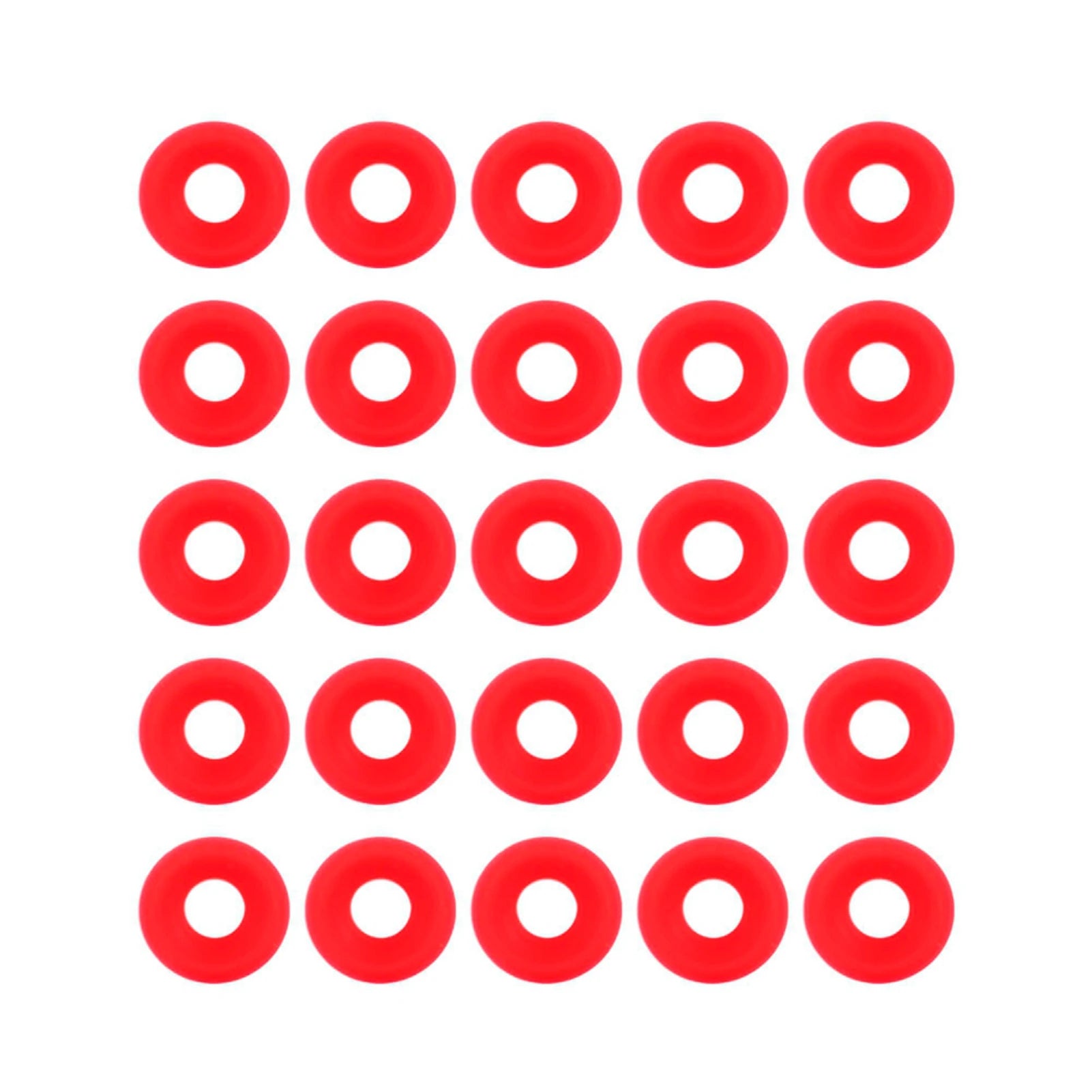 25-Pack Red Silicone Gaskets for Swing Flip-Top Bottles - Replacement Beer Bottle Seals