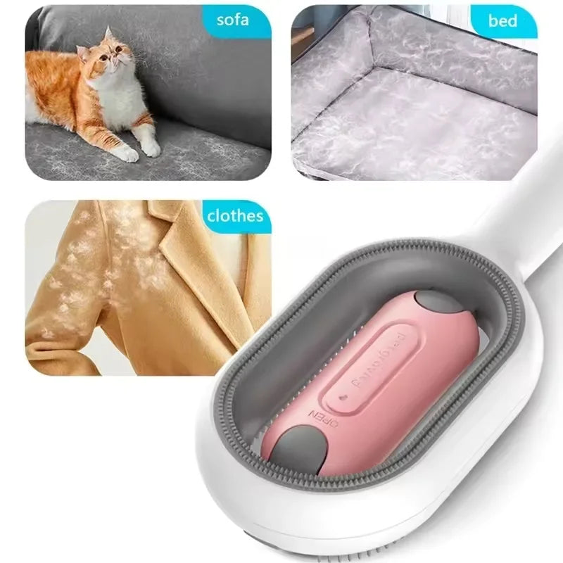 Reusable Double-Sided Pet Hair Remover Brush for Cats & Dogs – Anti-Static Soft Grooming Tool for Furniture, Carpet & Clothing