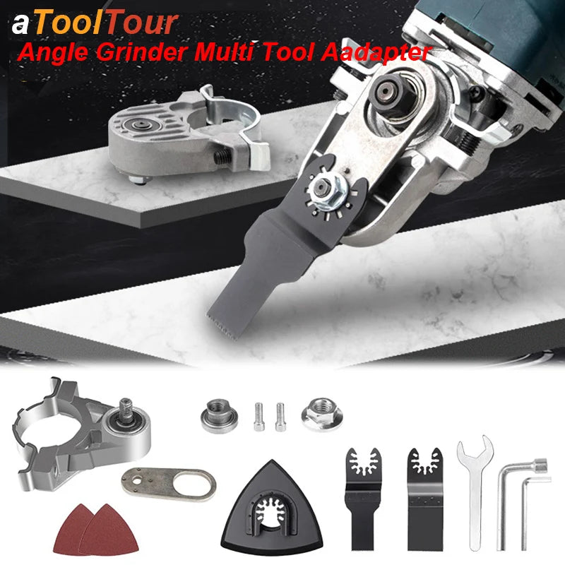 Angle Grinder to Oscillating Tool Adapter Kit M10/M14 - Fits 4 in / 4.5 in / 5 in (100/115/125 mm)