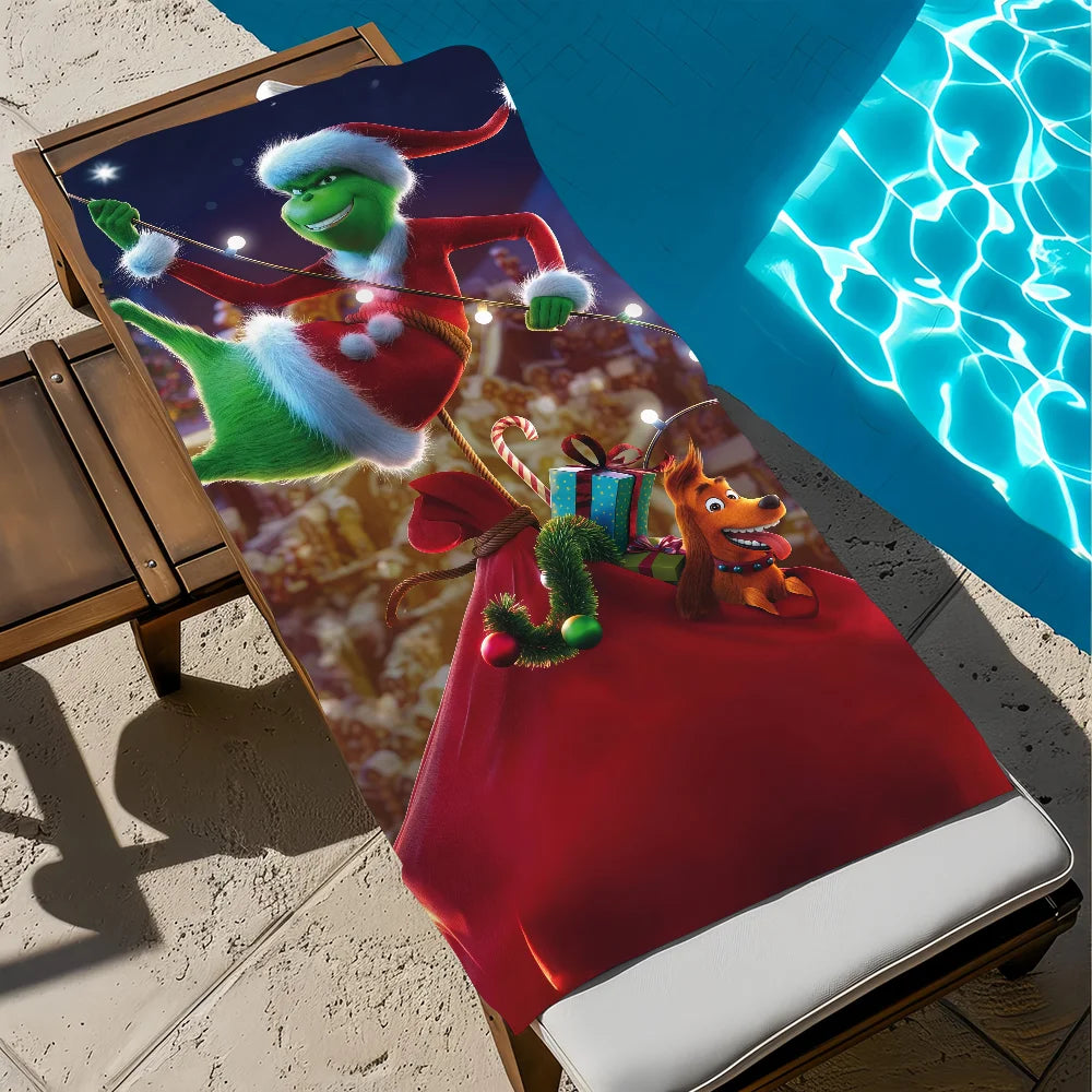 Anime Microfiber Beach Towel - Quick-Drying Soft Towel for Travel, Fitness, Sauna & Camping (Multiple Sizes)