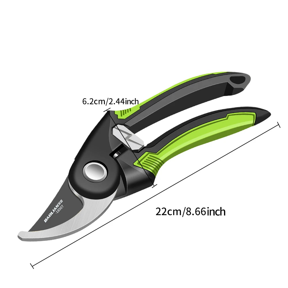 Heavy-Duty Pruning Shears – Ergonomic Non-Slip Garden Pruners, Sharp Durable Hand Shears