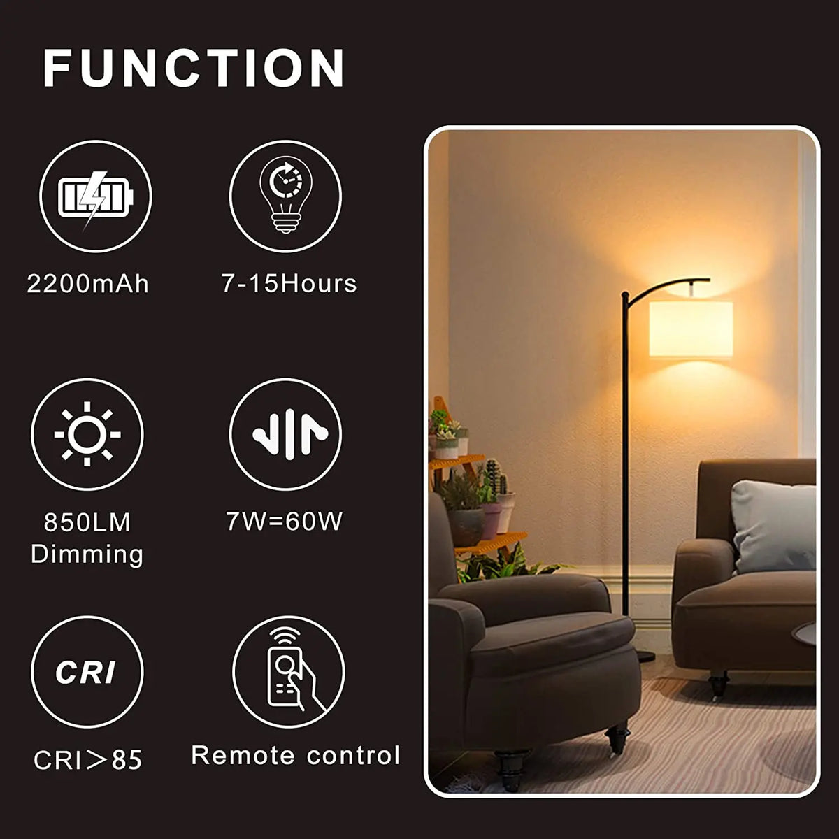 Smart E27 Rechargeable LED Emergency Bulb with IR Remote, Wireless Home Outdoor & Camping Light