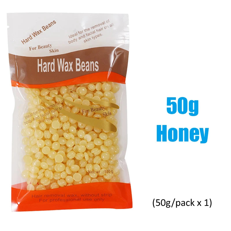 Hard Wax Beans for Hair Removal – 500g/200g/50g (17.6 oz/7.1 oz/1.8 oz) Pearl Wax for Wax Warmers | Body & Brazilian Waxing