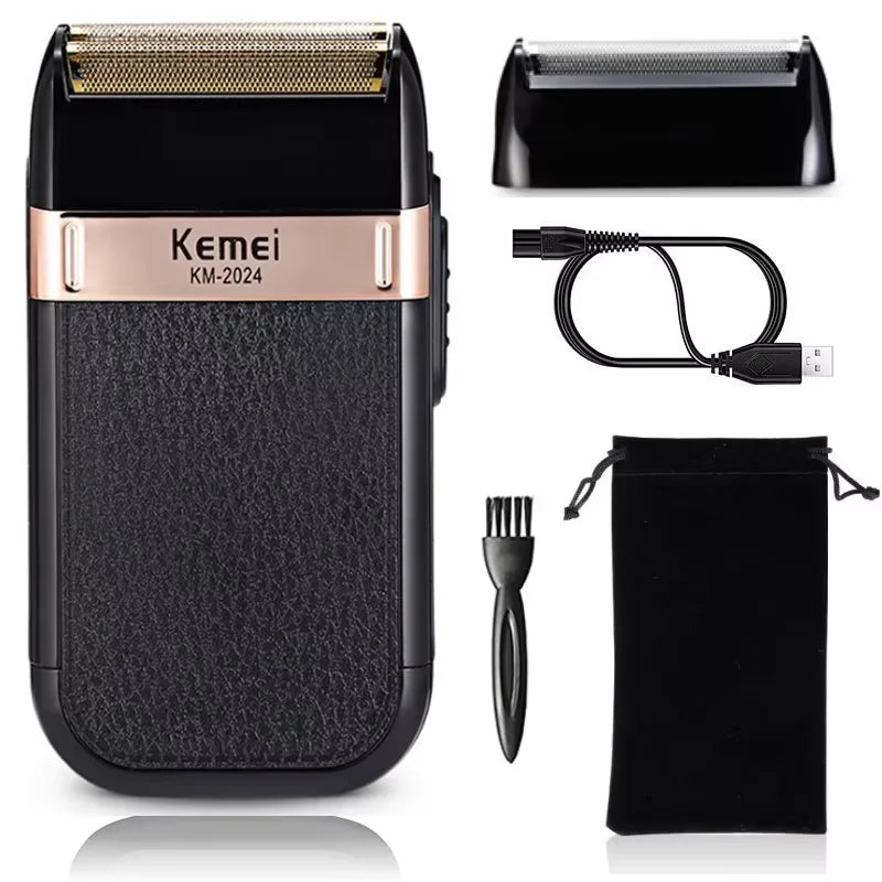 Cordless Electric Hair Trimmer – Professional Rechargeable Beard & Hair Clipper for Men