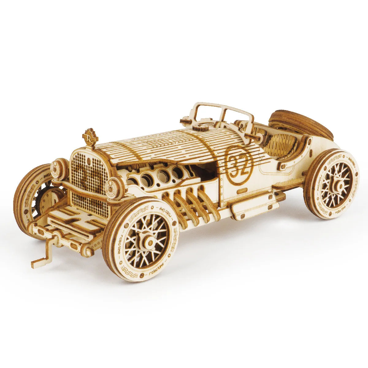3D Wooden Car Puzzle DIY Scale Model Kit - Mechanical Model Building Toy & Home Decor Gift