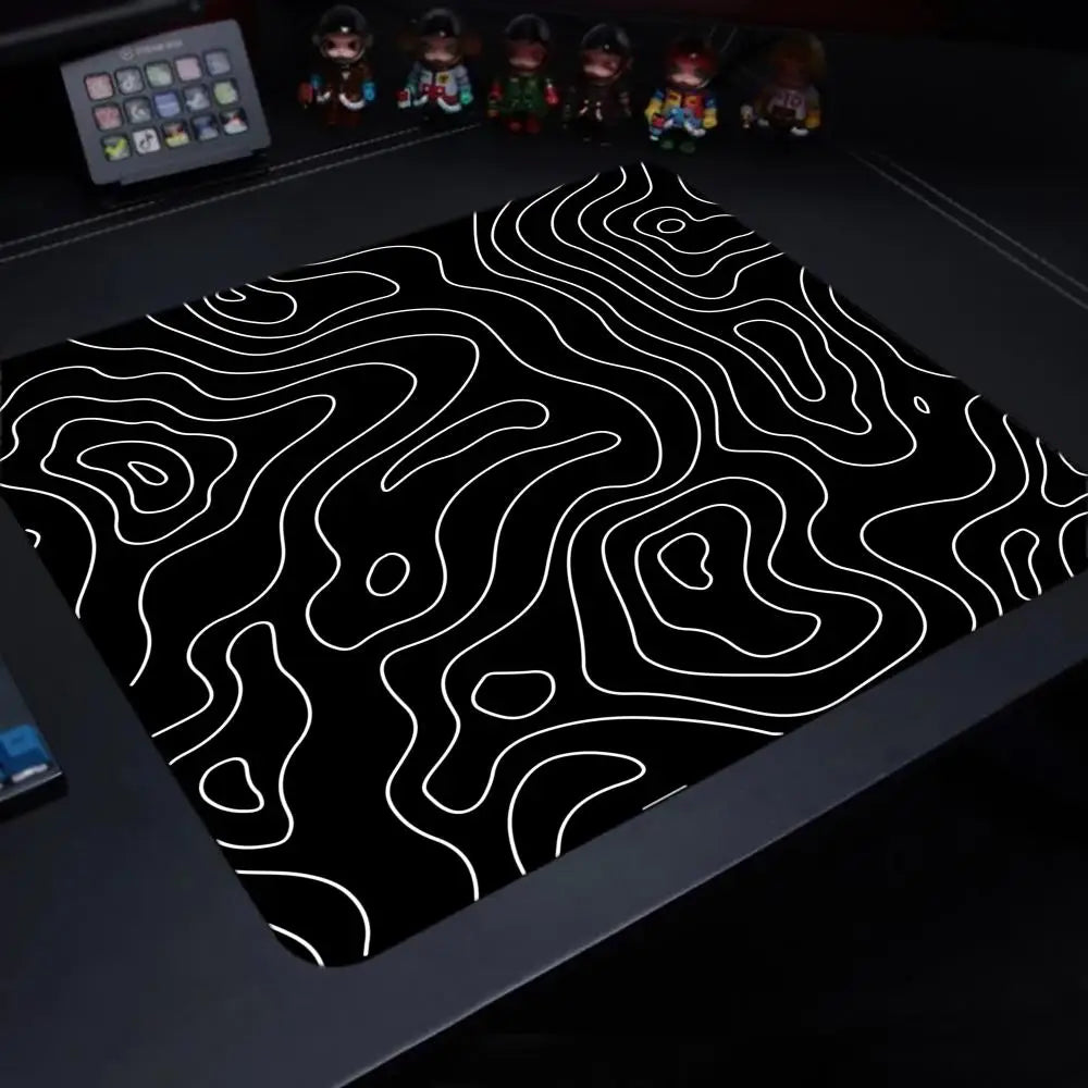 Fluid Mouse Pad – Anti-Slip Rubber Gaming & Office Desk Pad, Multiple Sizes (Small to XL), Smooth Cloth Surface
