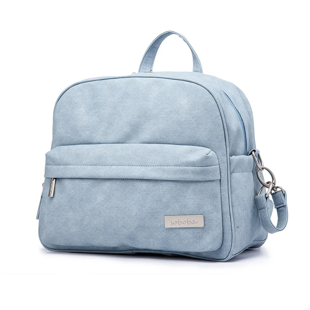 Waterproof Multi-Function Diaper Backpack for Moms - Stylish Nappy Changing Bag