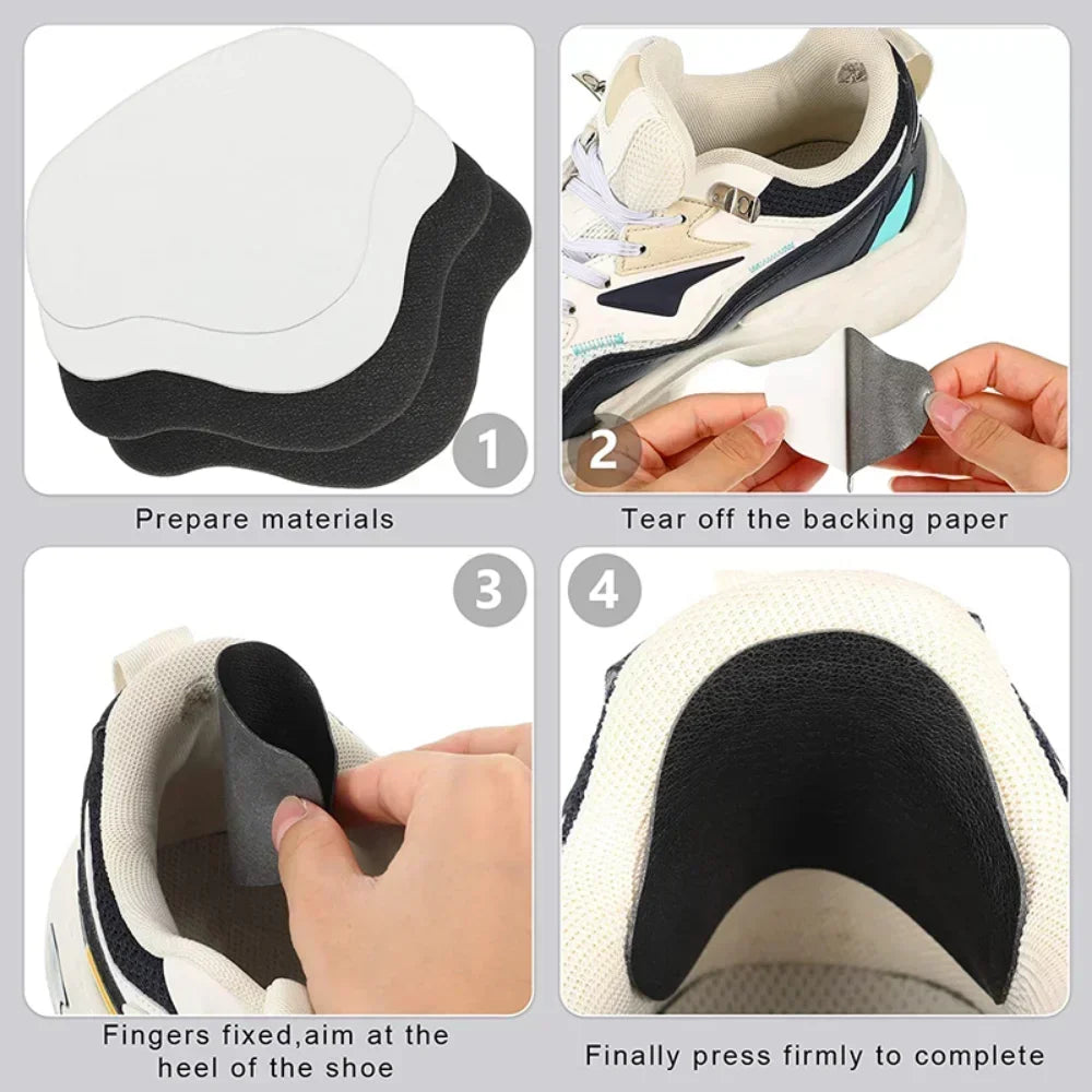 6-Pack Suede Heel Repair Patches for Shoes – Self-Adhesive Anti-Wear Heel Protectors