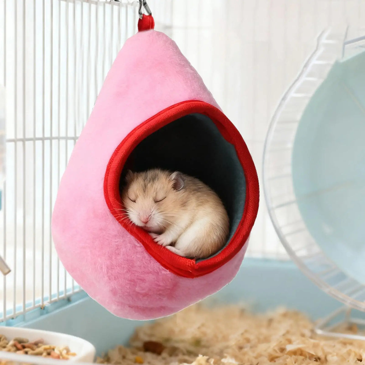 Hangable Small Pet Hammock – Hamster, Ferret & Guinea Pig Cage Bed, Polyester Climbing Perch & Cozy Hideout