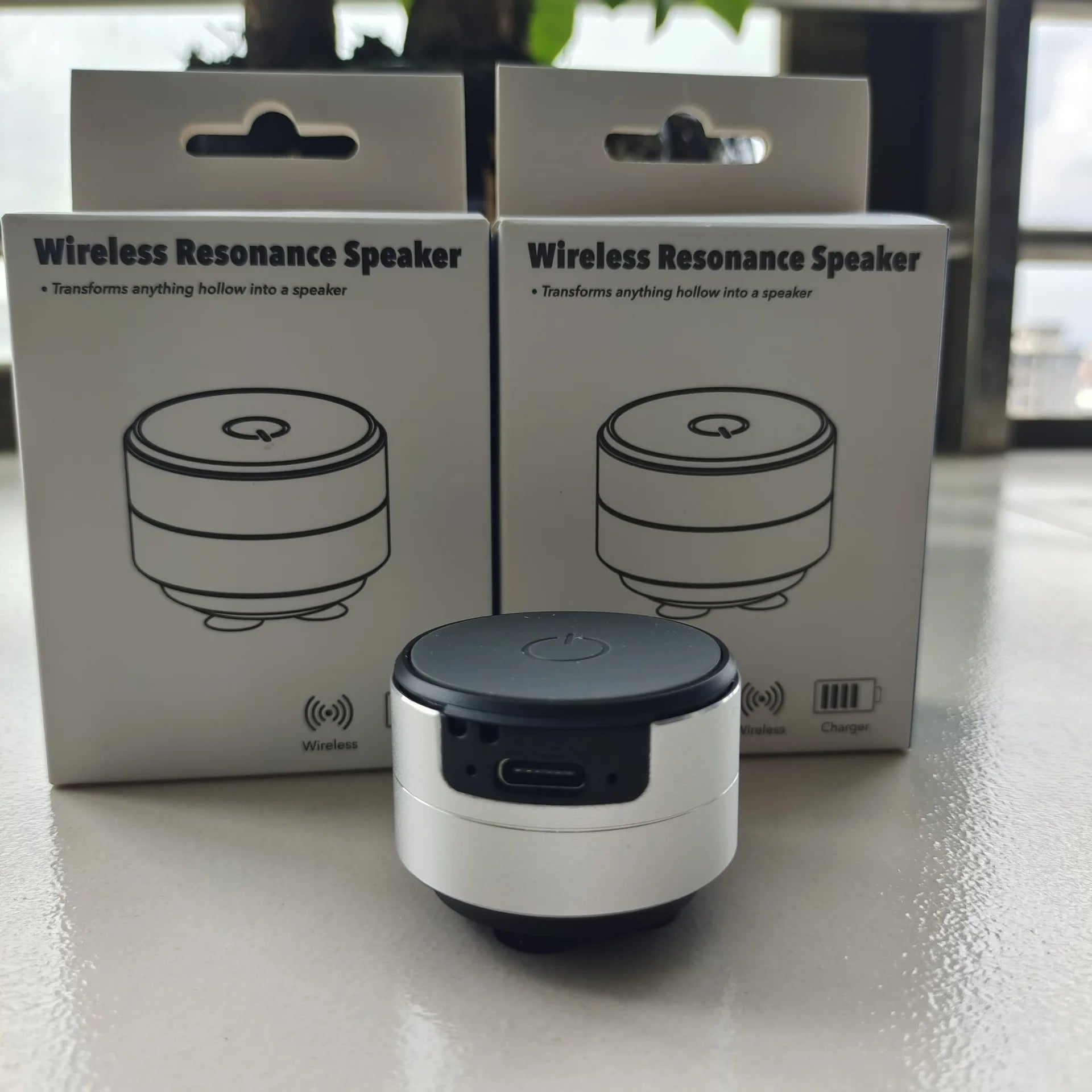 Mini Bone Conduction Bluetooth Speaker Portable Vibration Stereo TWS Wireless USB-C Metal