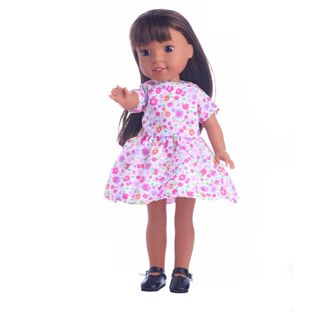 Fashion Doll Dress & Accessories Set for 14.5-Inch (36.8 cm) and 32–34 cm (12.6–13.4 in) 1/6 Scale Dolls