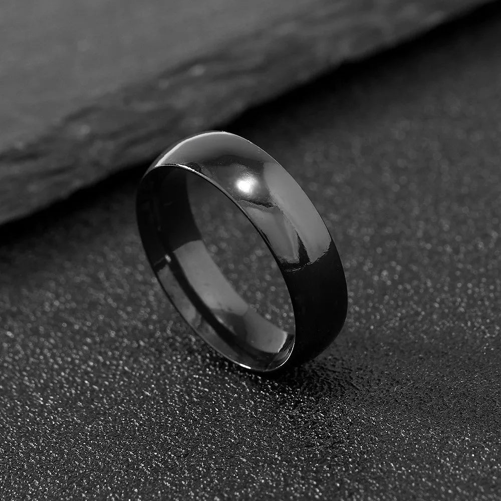 2mm (0.08 in) Rose Gold Stainless Steel Thin Band - Minimal Stackable Women's Wedding Ring Gift