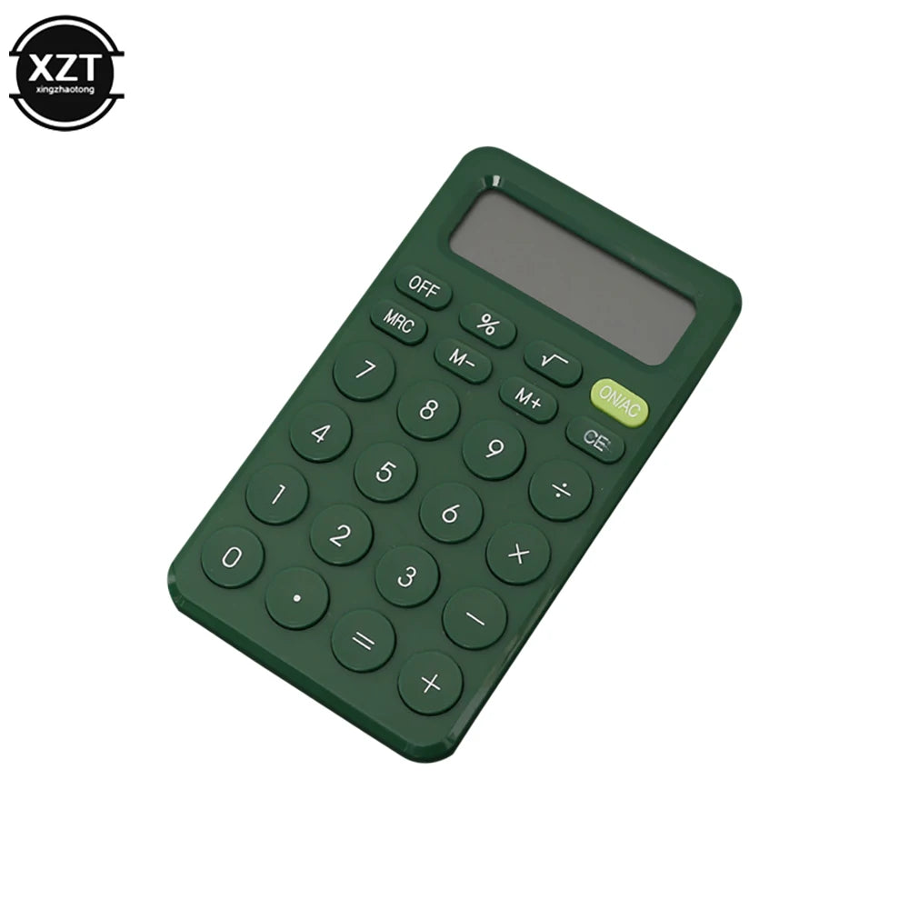 8-Digit Mini Desk Calculator with Large Buttons — Portable Battery-Powered Calculator for Students & Small Business