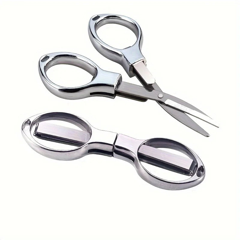 Foldable Stainless Steel Scissors, Retractable Portable Tool for Travel, Outdoor & Daily Use
