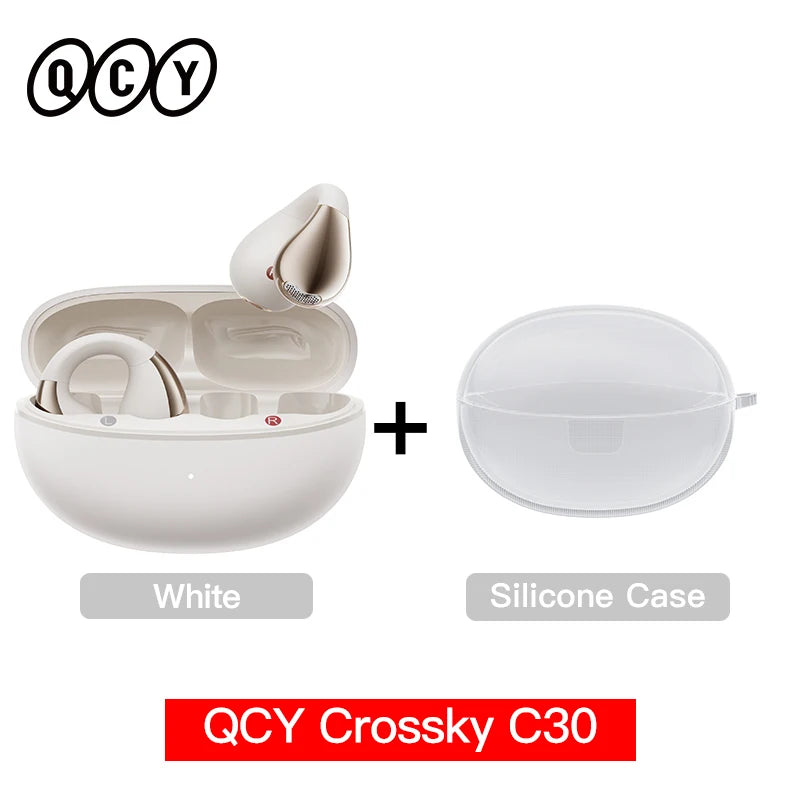 Open-Ear Ear Clip Bluetooth 5.4 Wireless Sports Earbuds – Dual-Connection, IPX4, 25H Battery