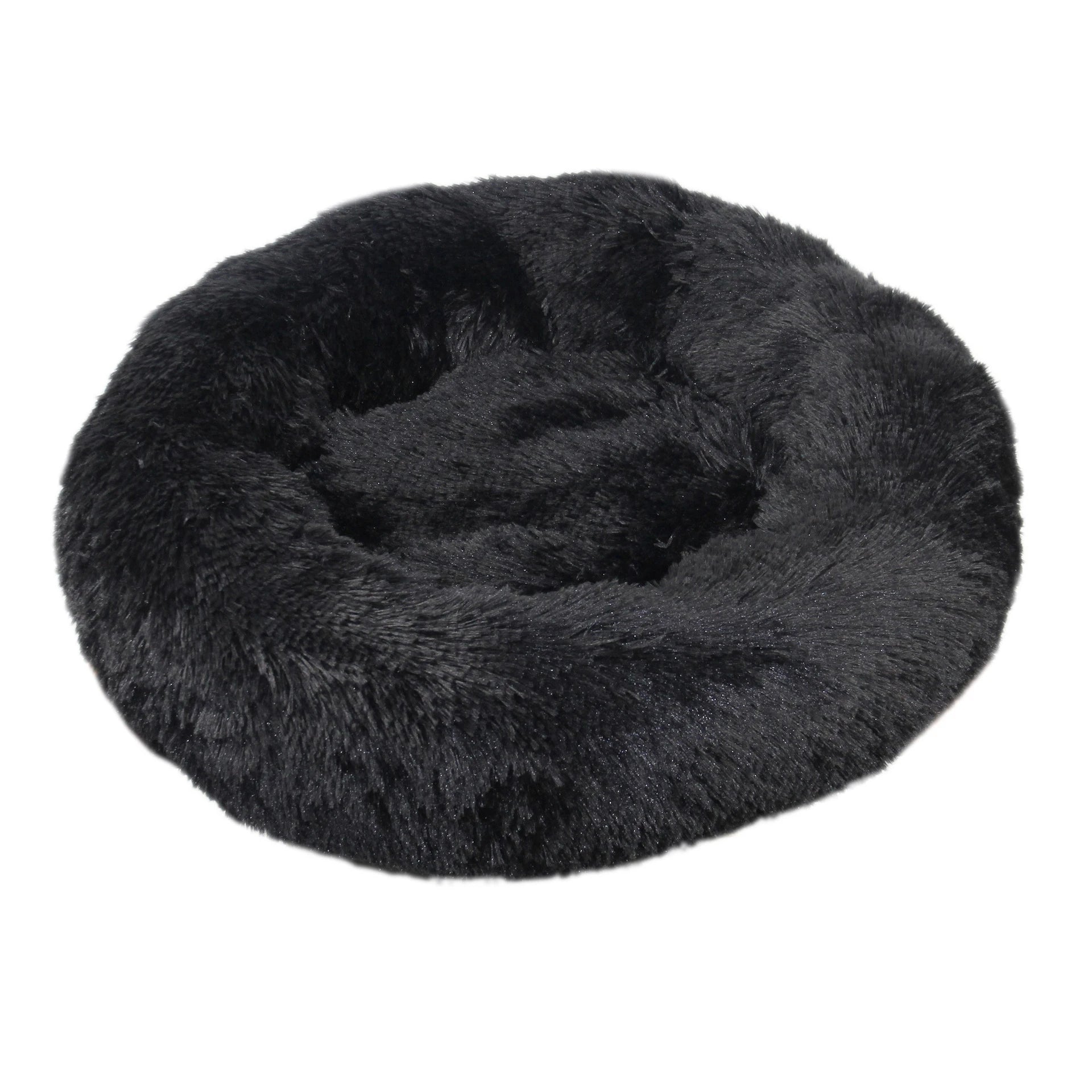 Orthopedic Donut Pet Bed – Calming Anti-Anxiety Round Dog & Cat Sofa, Washable Plush Bolster Bed (Fits 15.7–39.4 in / 40–100 cm)
