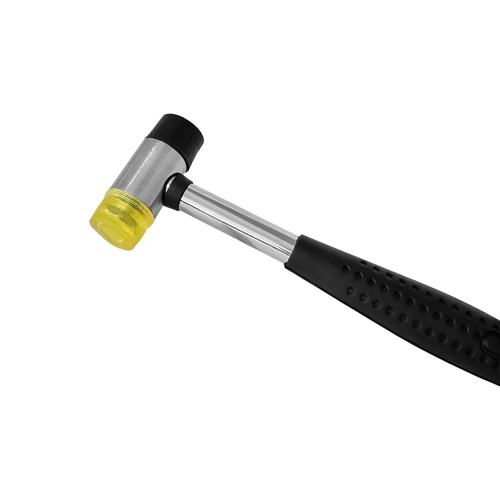 Double-Headed Rubber Fret Hammer for Guitar, Bass, Ukulele & Mandolin — Luthier Repair Tool with Replaceable Heads