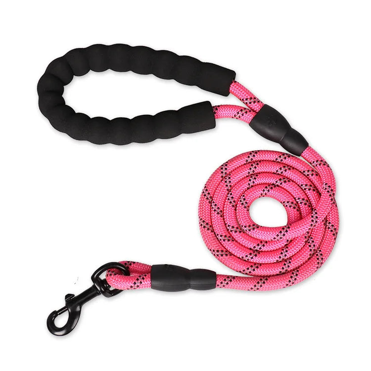 Reinforced Nylon Dog Leash with Padded Handle - Strong Leash for Small, Medium & Large Dogs (120/150/200/300 cm | 4/5/6.6/9.8 ft)