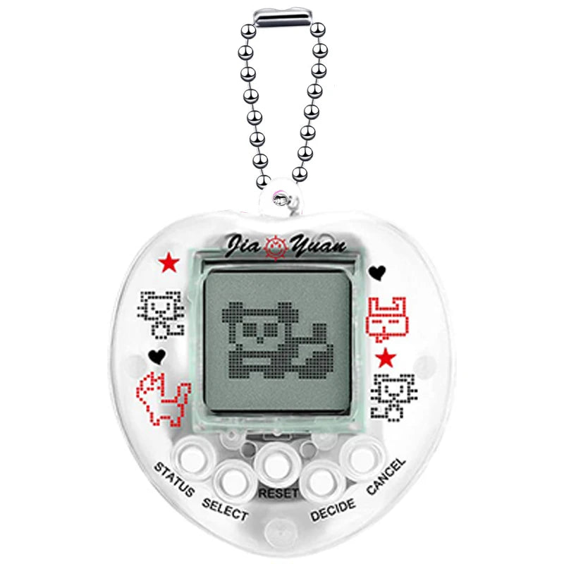 Retro Virtual Pet Handheld Game Console – Tamagotchi-Style Electronic Pets Keychain, Multilingual
