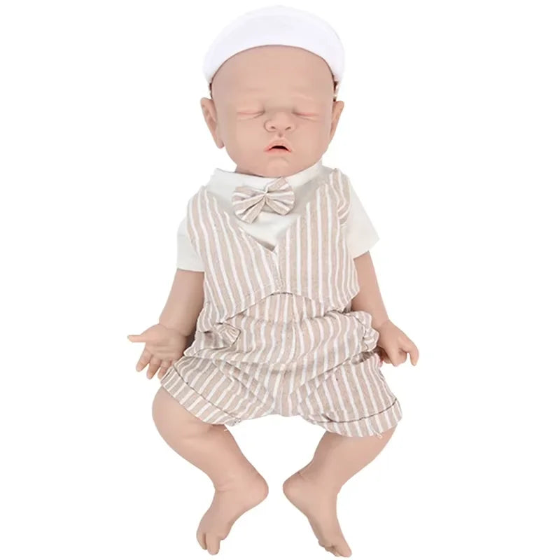 Full Body Medical-Grade Silicone Reborn Baby Doll – Realistic, Weighted & Painted, 28–47 cm (11–18.5 in) – Collectible Gift for Adults & Kids