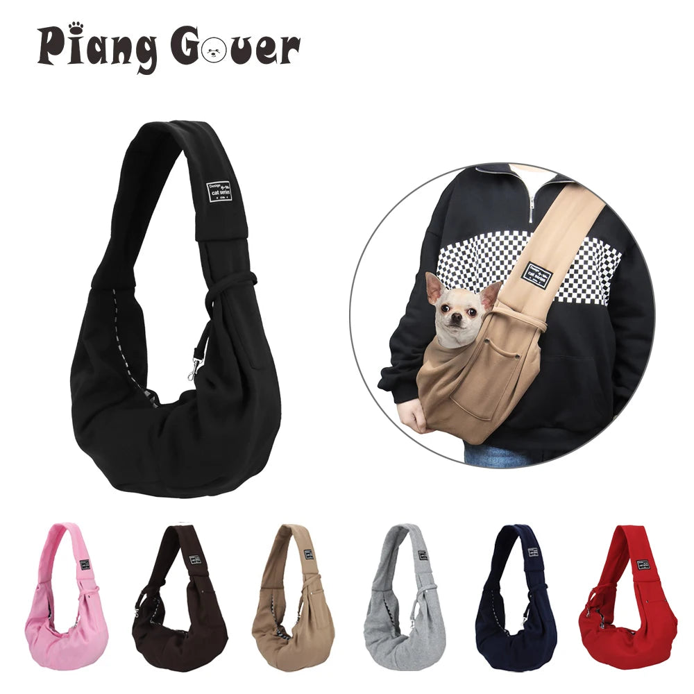 Portable Pet Shoulder Carrier with Phone Pocket – Travel Handbag for Small Dogs & Cats