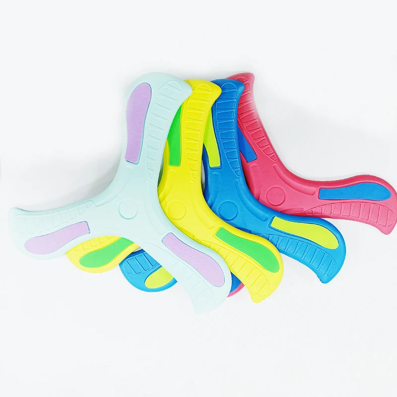 Three-Leaf EVA Foam Boomerang – 9×9 in (22×22 cm) Flying Toy for Kids & Adults, Outdoor Family Game