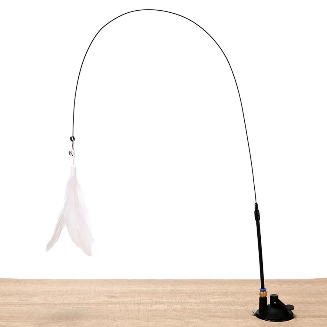 Interactive Cat Feather Teaser Toy with Bell view 7