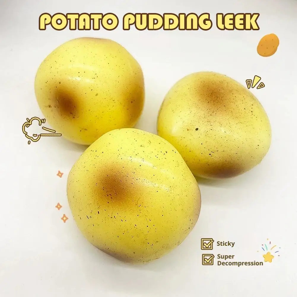 Fluid Potato Squishy Sensory Fidget Toy - 6 cm (2.36 in) Stress Relief Squeeze for Kids & Adults