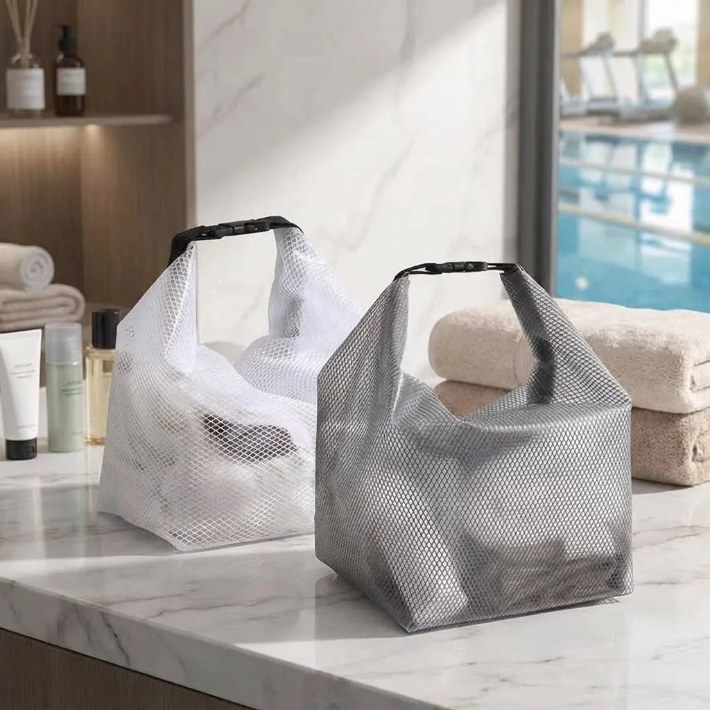 Clear Waterproof Travel Cosmetic Bag - Large Transparent Toiletry Pouch 27 x 24 x 17 cm (10.6 x 9.4 x 6.7 in)