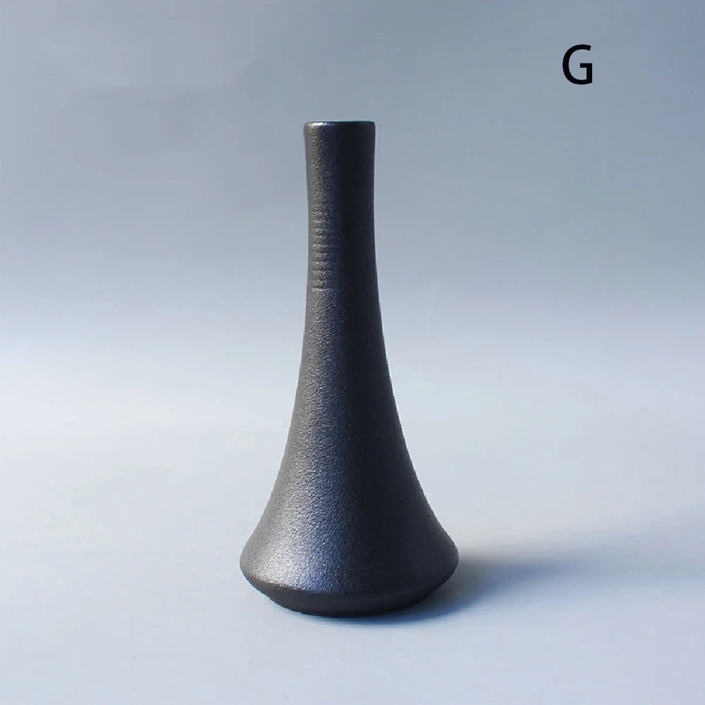 Ceramic Small Flower Bud Vase - Minimalist Japanese-Style Tabletop Home Decor