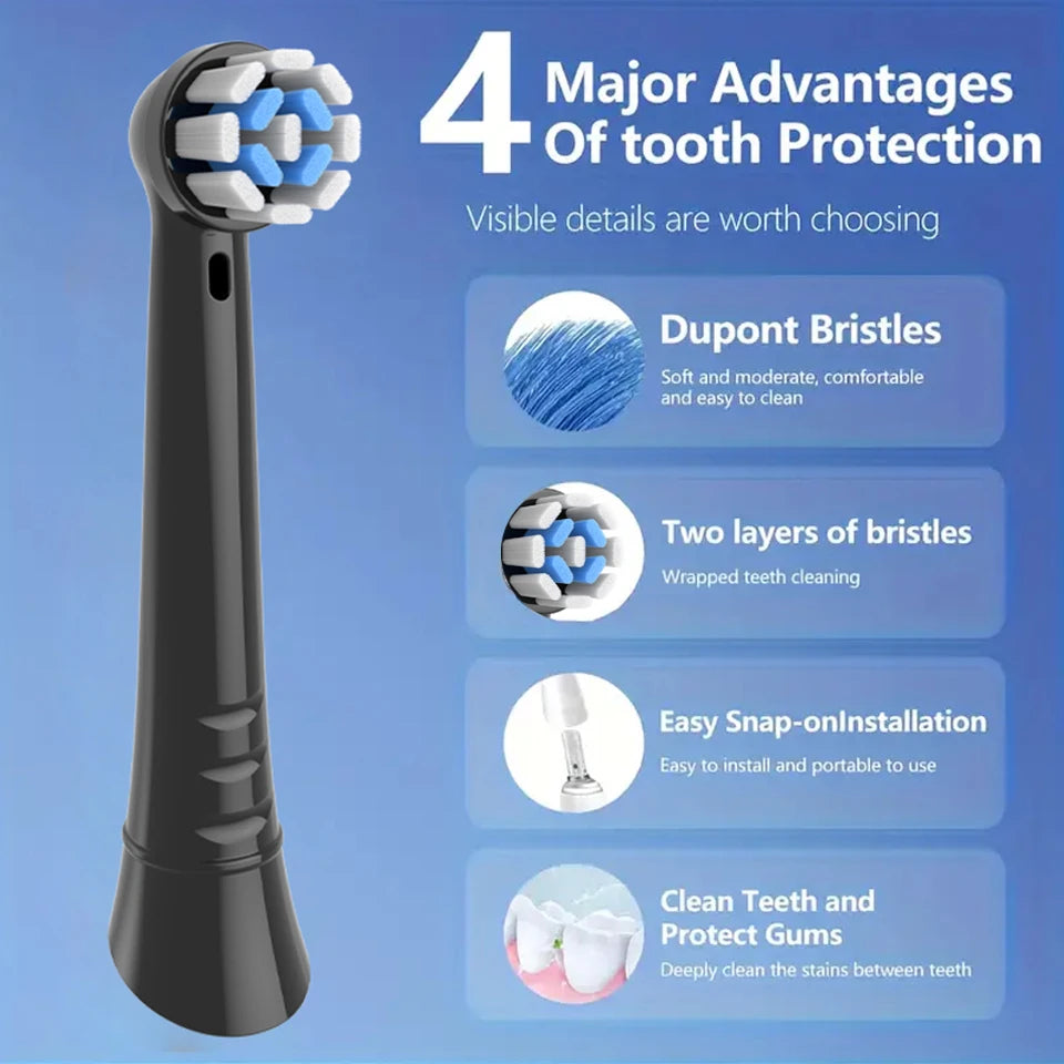4/8/12/16/20-Pack Replacement Electric Toothbrush Heads – Compatible with iO-Style Electric Toothbrushes