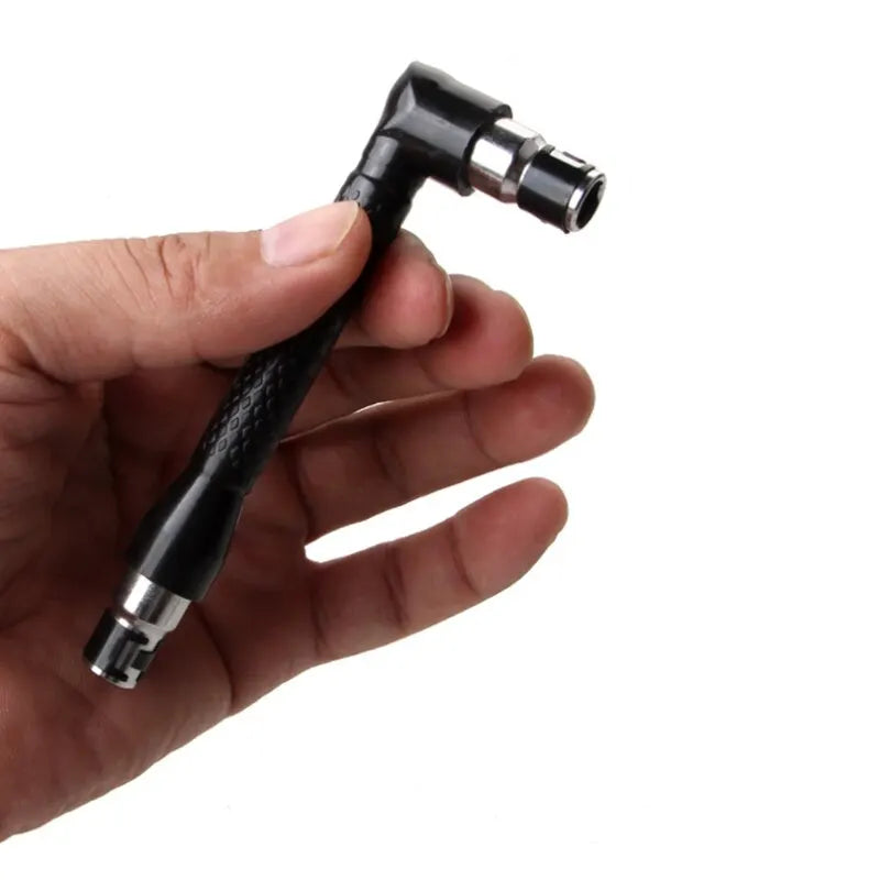Mini L-Shaped Double-Ended Socket Wrench 1/4-inch (6.35 mm) Right-Angle Joiner Handle