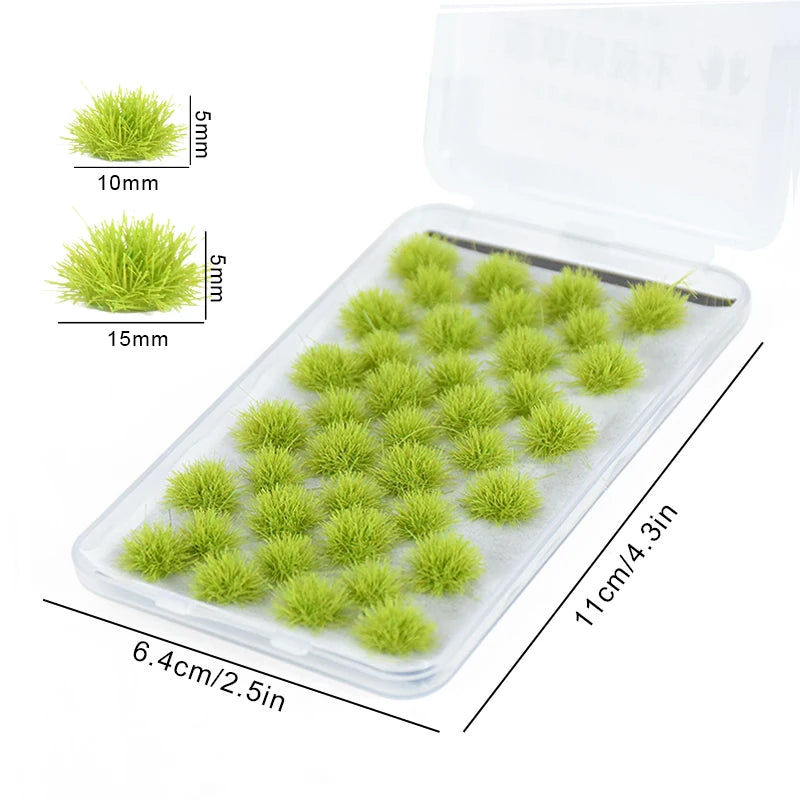 39-Piece Artificial Moss Green - Preserved Faux Moss for Home Wall Decor, Garden DIY & Mini Accessories
