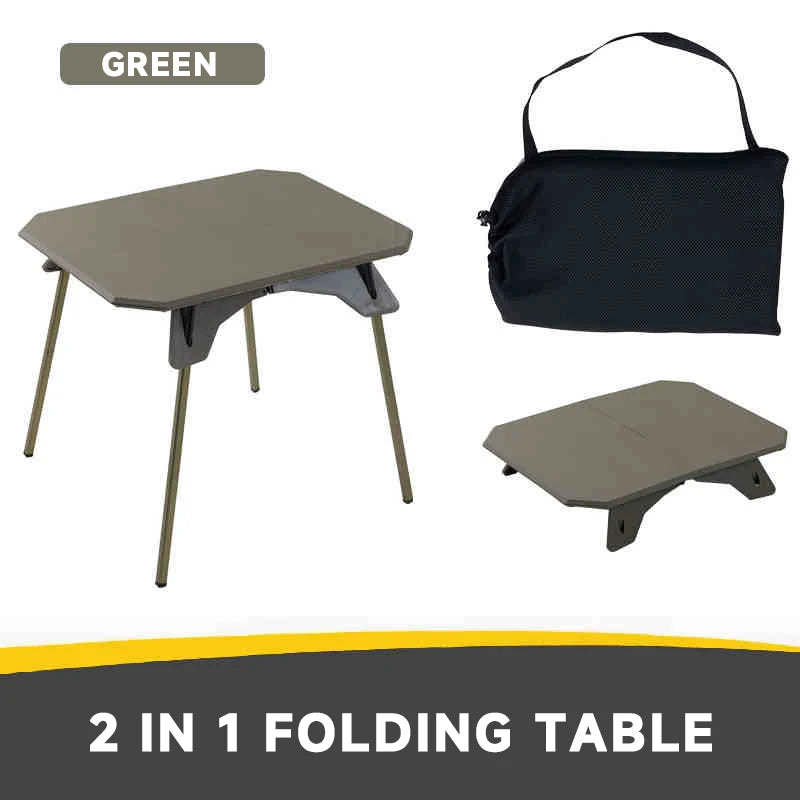 Ultralight Adjustable Folding Camping Table – Portable Dual-Height Picnic, BBQ & Fishing Table with Carry Bag