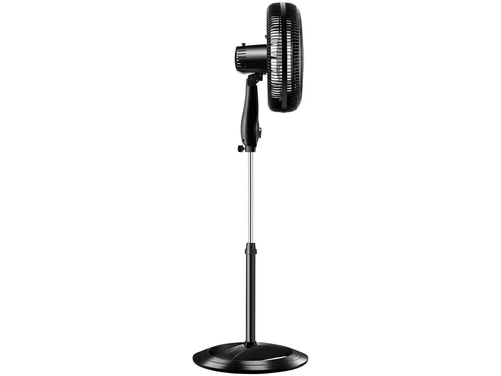 Turbo 40 cm (16 in) 8-Blade 3-Speed Column Pedestal Fan - Black & Silver, 220V