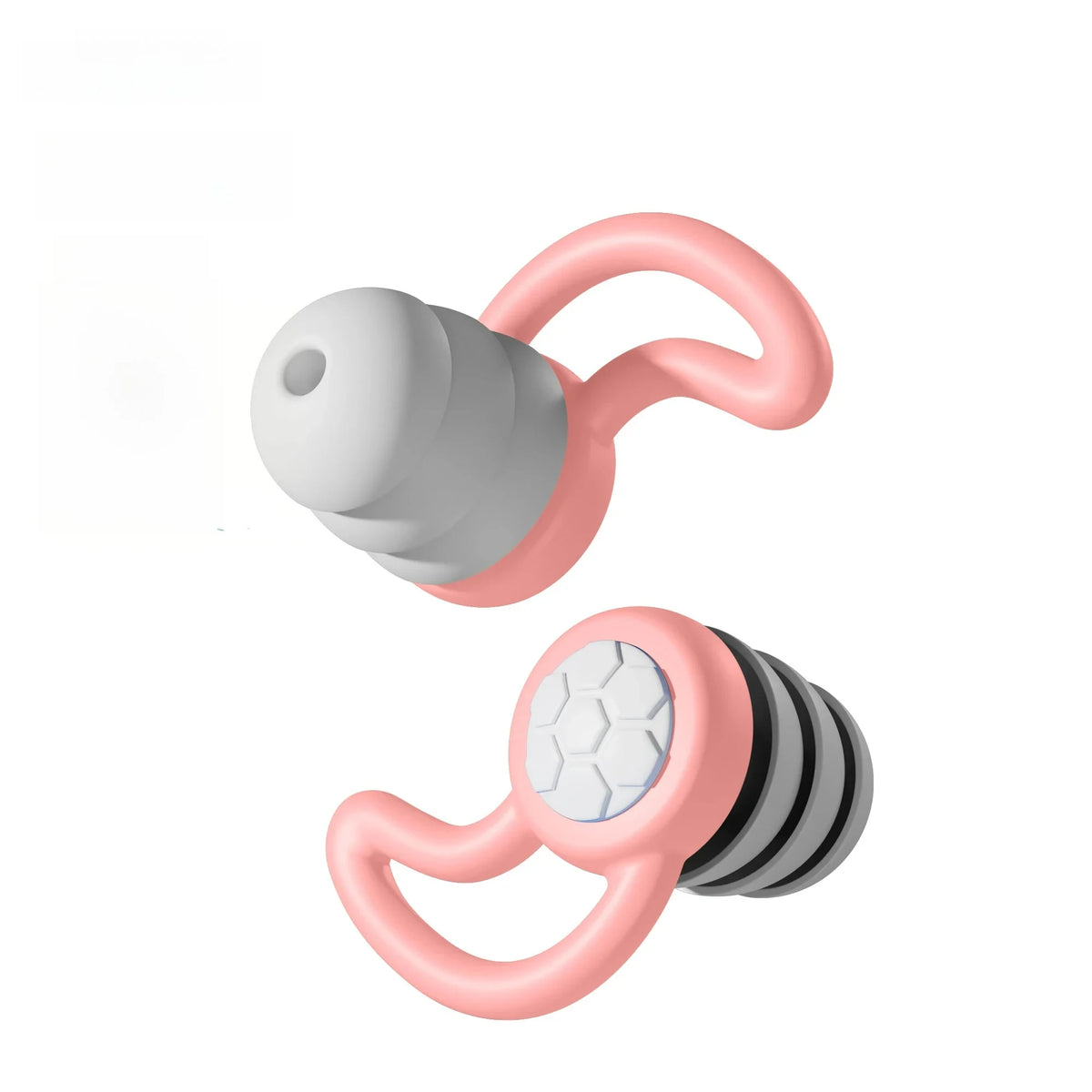 Silicone Noise-Canceling Earplugs - Waterproof 3-Layer Noise Filter for Sleep & Swimming