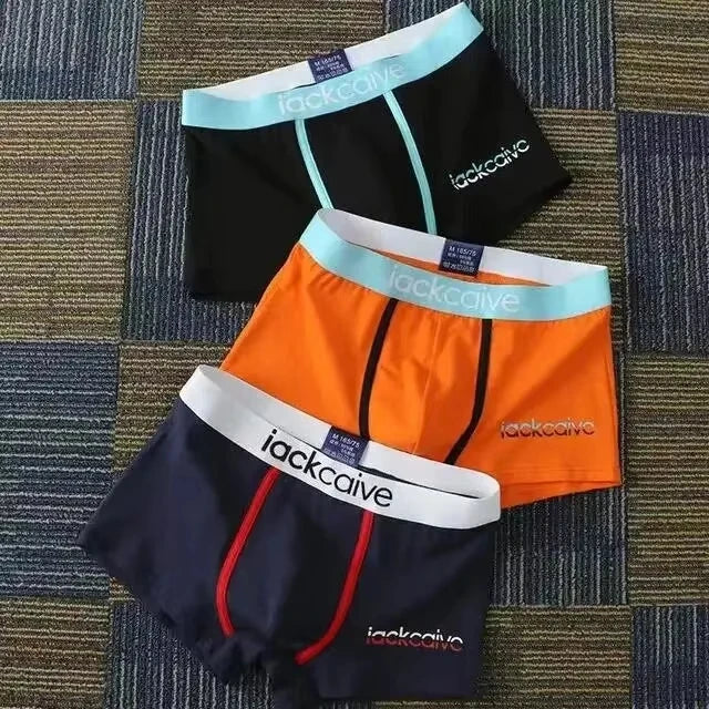 3-Pack Cotton Men's Boxers - Breathable Solid Underwear, Comfortable Fit (M-3XL)