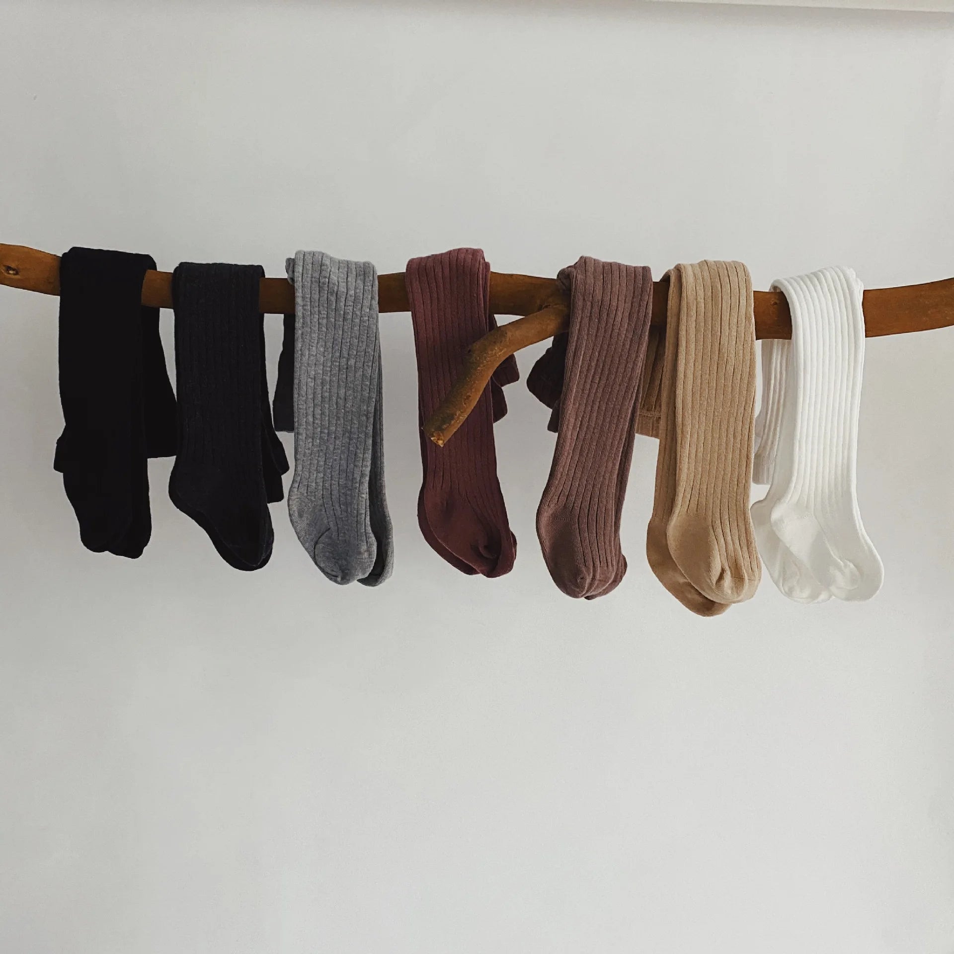 Baby Girl Cotton Tights - Knitted Infant & Toddler Pantyhose, Soft Stockings for Newborns & Kids