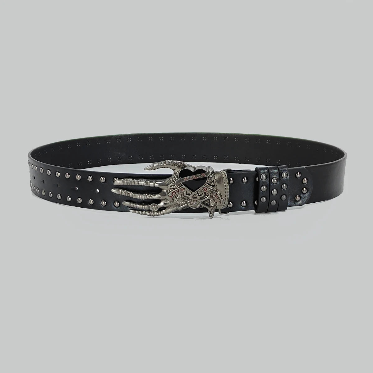 Bohemian Cross Gothic Waist Belt Unisex Adjustable PU Waistband for Jeans 3.8 cm (1.5 in) Wide