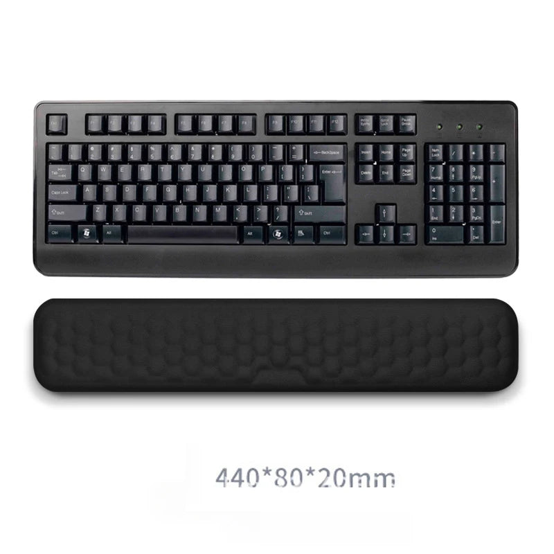 2-Piece Memory Foam Wrist Rest Set — Ergonomic Keyboard & Mouse Support with Non-Slip Base for Laptop & Desktop