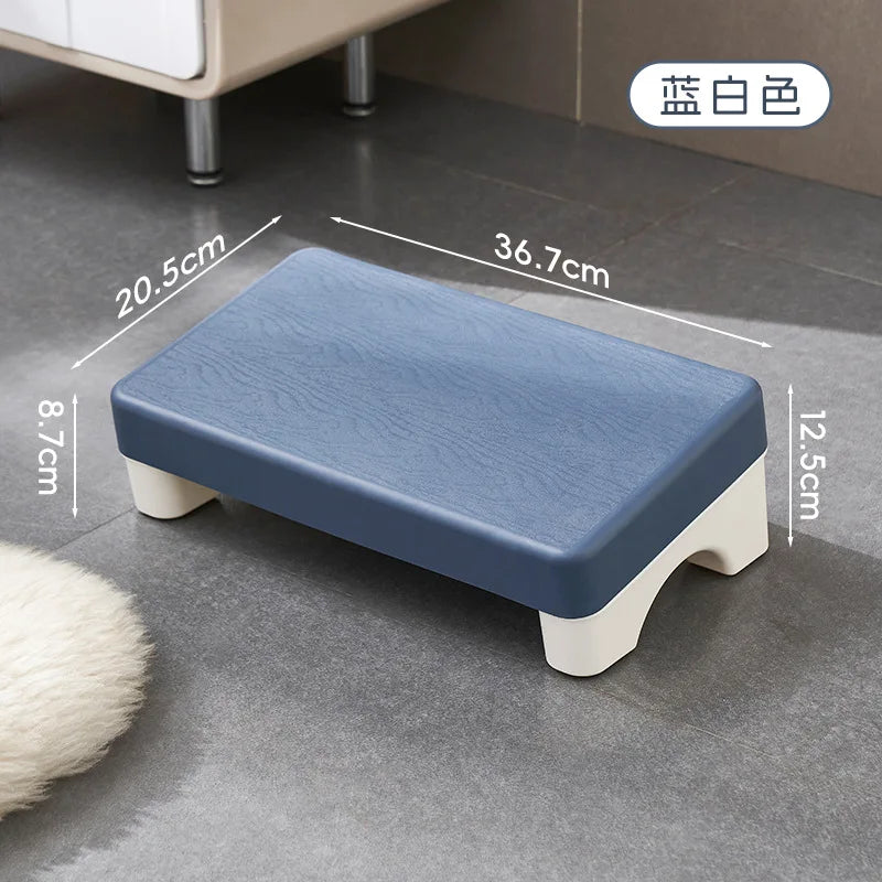 Ergonomic PP Footrest Under-Desk Foot Stool Cushioned Foot Rest for Office Home Sofa