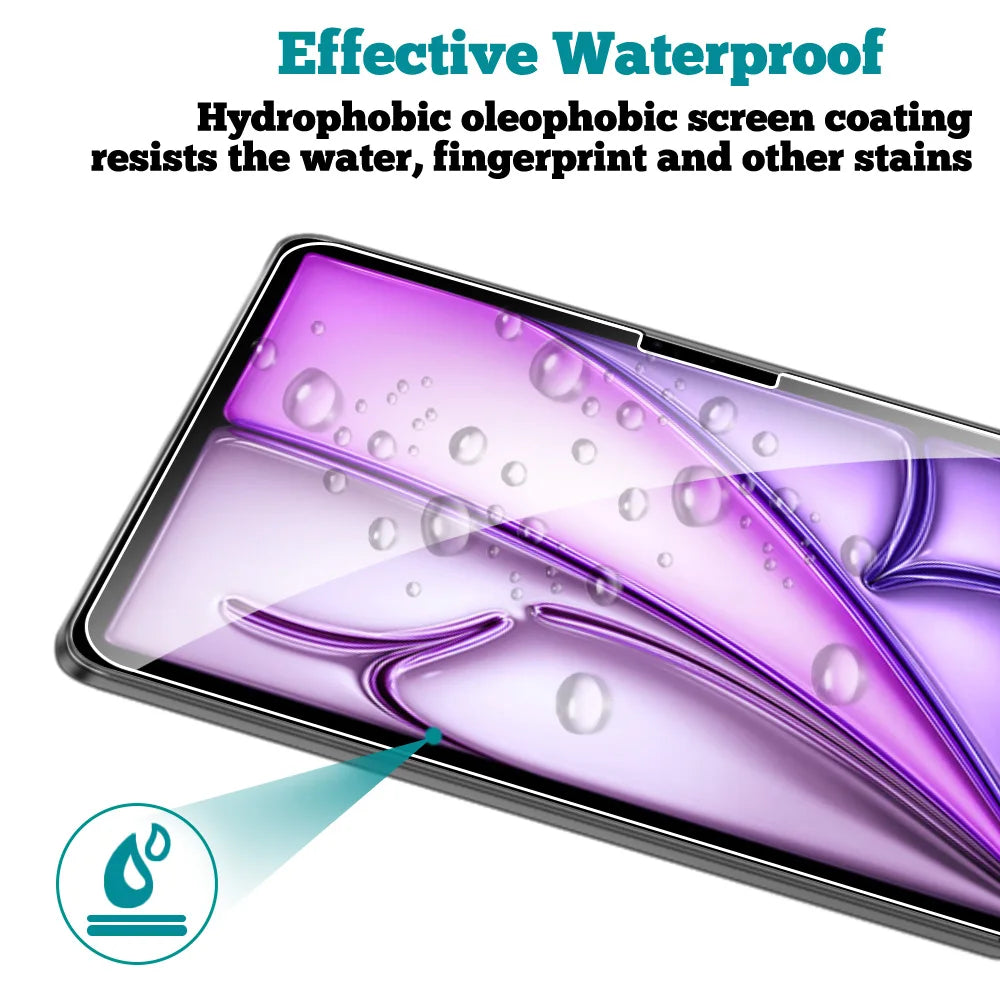 2-Pack Tempered Glass Screen Protector for iPad Pro & iPad Air — 11-inch (27.9 cm) & 12.9-inch (32.8 cm) Compatible