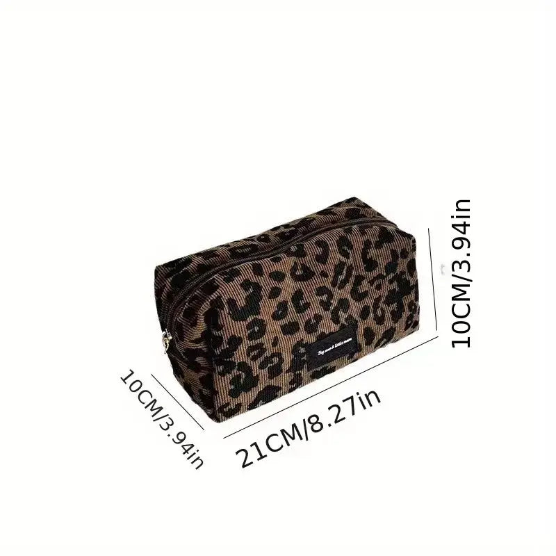Leopard print makeup bag, view 7
