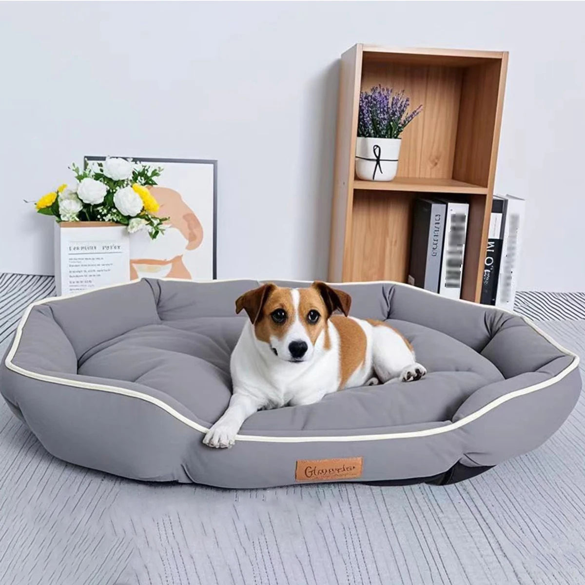 Large All-Season Cooling Pet Bed – Breathable Dog & Cat Pad for Puppies, French Bulldog, Small Dogs